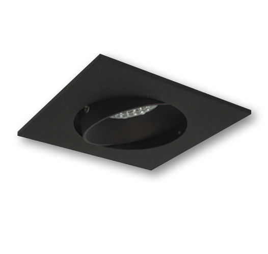 Nora Lighting NPRLV-4SC40XBZ 4" Pearl 12V LED Square Adjustable Cone Retrofit, 1200lm, 11W, 4000K, 90+ CRI, Bronze Reflector Bronze Flange