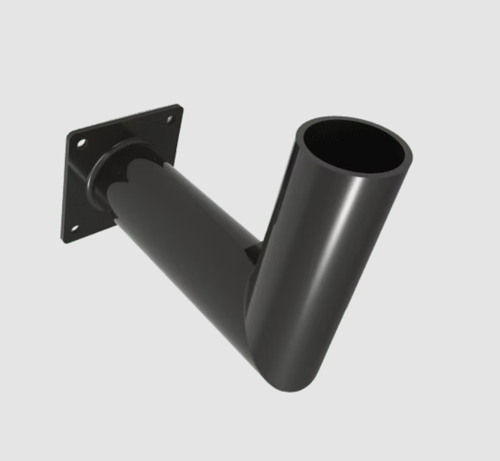 Eiko WB-90RT-BK Wall Mount Bracket, 9" Right Angle Tenon