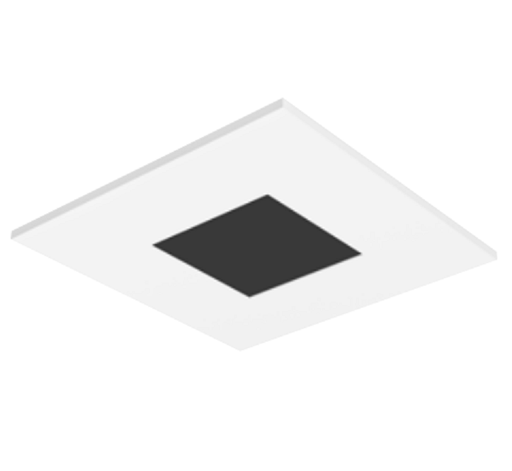 Visual Comfort Architectural EN3SF15F-SW Entra 3" Square Flat Trim, Solite Lens Aperture, Flanged - 1"- 1.5" Ceiling Thickness - White Finish