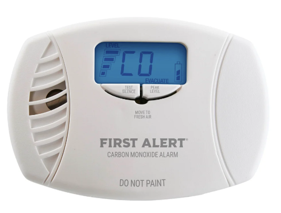 BRK First Alert CO7P01D Plug-In Carbon Monoxide Alarm with Battery Backup & backlit Digital Display