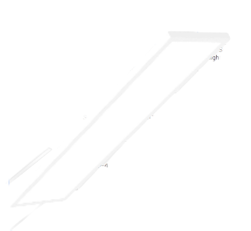 Lighting Spot 26 LS-SFP-1X4-40WT-5CCT 1' x 4' Square LED Slim Surface Mount Panel Light | 20W/30W/40W Selectable | 3600 Lumens | 100-277V | Triac & 0-10V Dimmable