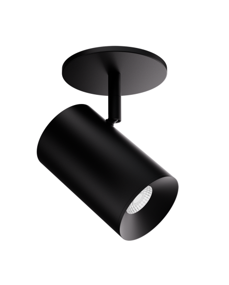 Elco Lighting E36MB-1530D-12 Koto Sylo™ - 3" Monopoint - 14.7W - 1500 lm - 3000K - 120/277V - 38° Beam - 12" Stem Option - 90° Tilt - Black