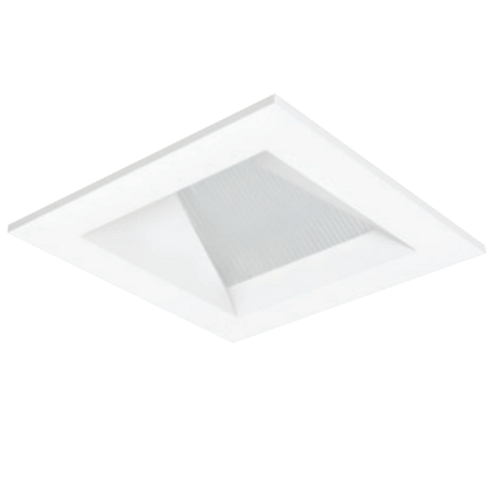 Visual Comfort Architectural EN3SF15W-HW Entra 3" Square Wall Wash Trim, Shower (Sandblasted Lens) Aperture, Flanged - 1"- 1.5" Ceiling Thickness - White Finish