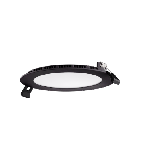 Elco Lighting ERT612CT5BZ 6" Ultra Slim LED Round Panel Light, 15W, 950 Lumens, 5-CCT Selectable 2700K-5000K, 90+ CRI, Triac/ELV Dimmable, Wet Rated, Bronze Finish