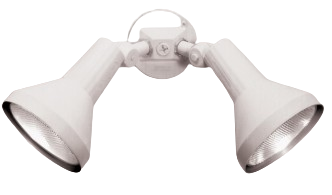 Nuvo SF77-488 2 Light - 15" - LED Flood Light Exterior - PAR38 with Adjustable Swivel - White Finish