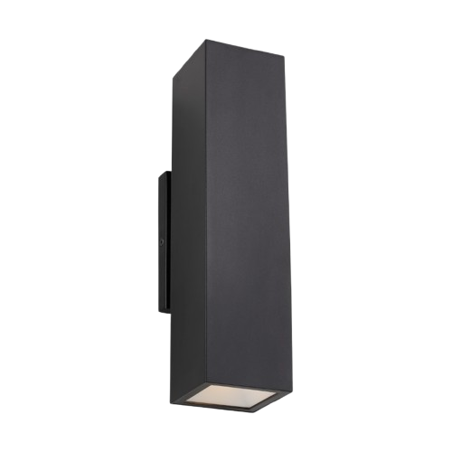 Visual Comfort Architectural SLOWS29327B Modern 12" Pressa Medium LED Outdoor Square Wall Sconce Light - 120V-277V - CCT: 2700K - Finish: Black