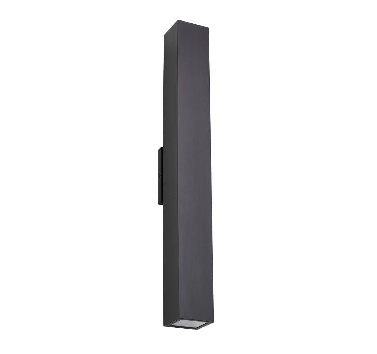 Visual Comfort Architectural SLOWS29527B Modern 26" Pressa X-Large LED Outdoor Square Wall Sconce Light - 120V-277V - CCT: 2700K - Finish: Black
