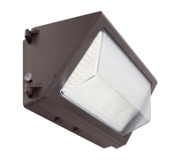 MaxLite WCF80U-WCSBPCE2 LED Wall Pack Light - Wattage Selectable (60W/70W/80W), 120-277V, CCT Select 3000k/4000k/5000K, Dark Bronze, Photocell with Battery Backup -20°C