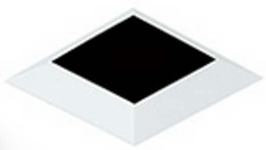 Visual Comfort Architectural E4SLF-HW Element 4" Square Flat Shower Trim, Flangeless, White Finish
