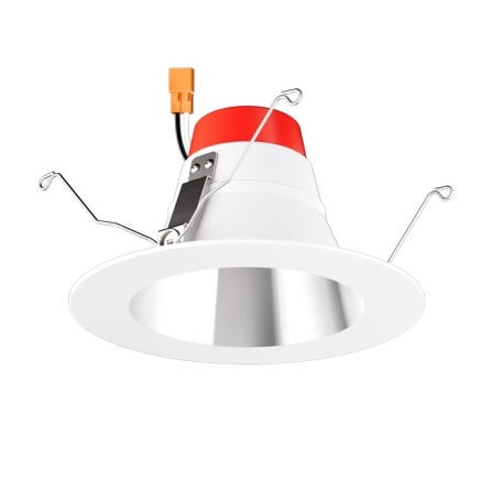 Elco Lighting EL625CT5C 5"/6" Five-Color Temperature Switch LED Deep Inserts - 15W - Selectable CCT 27/30/35/40/50K - 120V - Dimmable - Chrome/White Ring