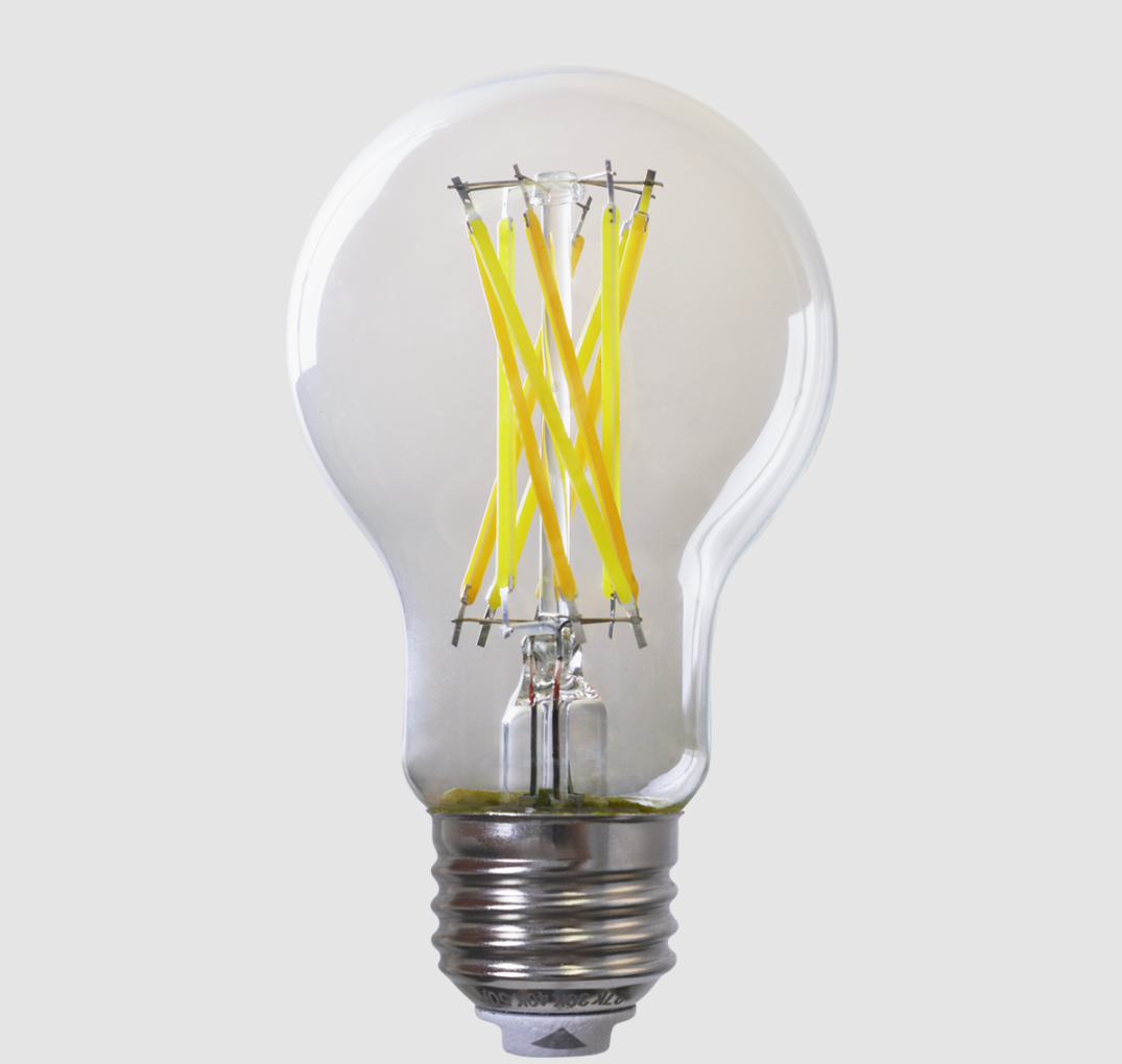 Eiko L9.5WA19/8FCCTGC/D/E26 9.5W 1100LM A19 80CRI 27/30/40/50K Glass Clear Dimmable E26