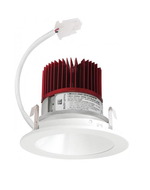 Elco Lighting E410C0827MW2 4″ LED Light Engine w/Reflector Trim – 9.6W, 850 Lumens, 2700K Warm White, 60° Beam, CRI 93+, Damp Rated, Matte White (Gen 2)