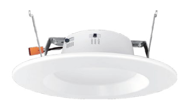 6" LED Wattage Tuning & CCT Selectable LED Retrofit Downlight - White