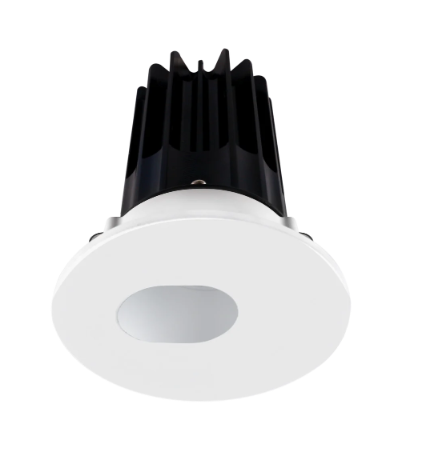 Lotus LED Lights LED-2-S15W-3018K-2RRWH-2RSA-60D 2 Inch Round Recessed LED Downlight, Wattage 15W, Color Temperature Dim to Warm 3000-1800K, Lumens 800 lm, 60° Beam Angle, White Reflector, Round Slot Aperture Trim