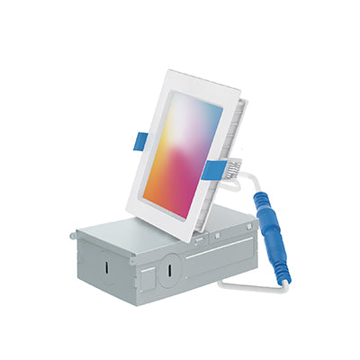 4" LED Slim RGB Square Smart Wi-Fi Downlight 5CCT Selectable