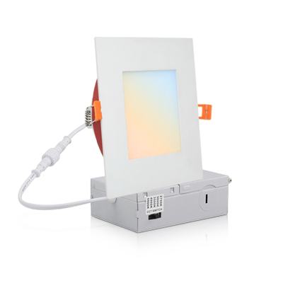 4" LED 2-Hour Fire Rated Round Canless 5CCT Recessed LED Downlight