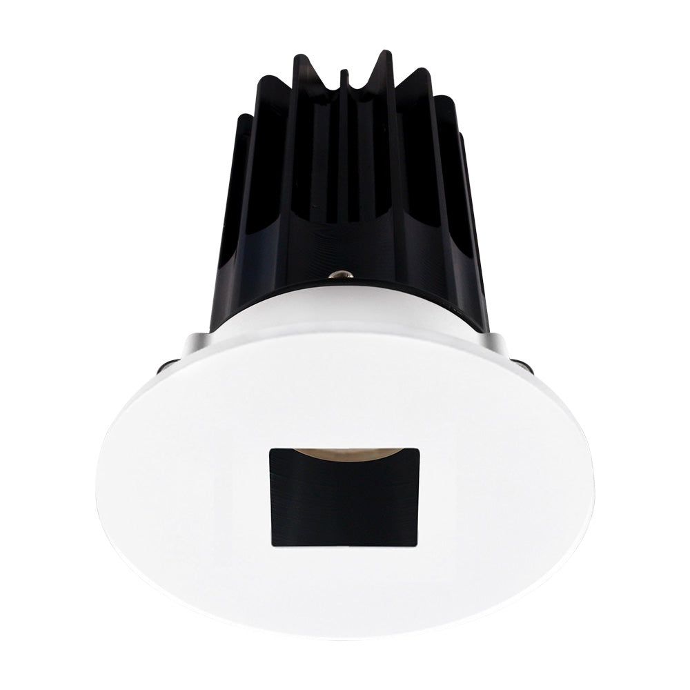 Lotus LED Lights LED-2-S15W-27K-2RRBK-2RSH-24D 2" Recessed LED 15W High Output Designer Series With Beam Angel 24°, 980 Lumens, CCT 2700K, Black Reflector With Square Hole