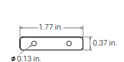 Alloy LED AL-50-31-9992-AL Straight Connector for connecting two Suspan 1 Gen 2 Channels Together
