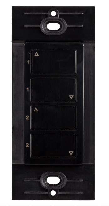 Task Lighting T-Q-2Z-WC-RF-BK Wireless 2 Zone Duo Controller, Black Finish