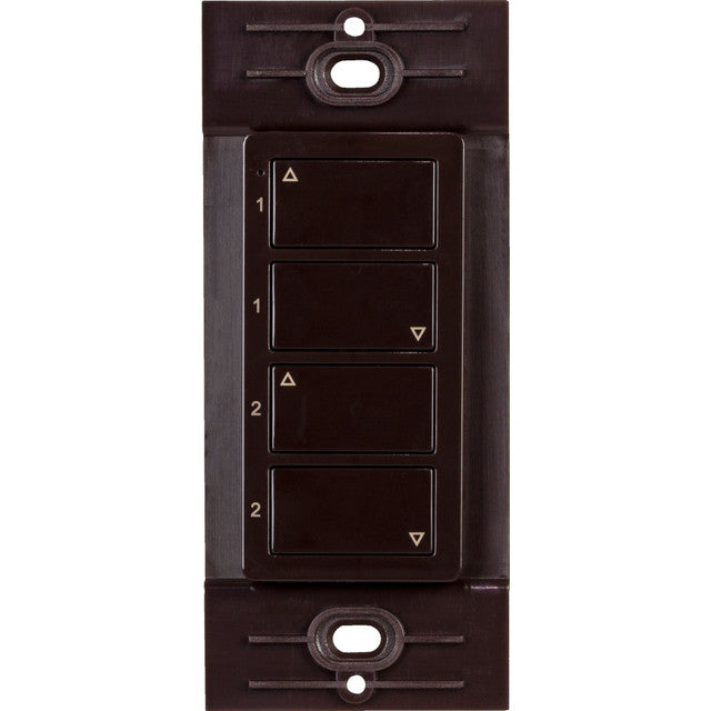 Task Lighting T-Q-2Z-WC-RF-BR Wireless 2 Zone Duo Controller, Brown Finish