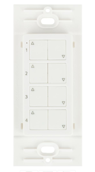 Task Lighting T-Q-4Z-WC-RF-WT Wireless 4 Zone Quattro Controller, White Finish