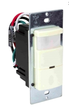 Orbit T24VSD-S-A VS Single Pole Decorator Wall Switch Passive Infrared Almond Finish