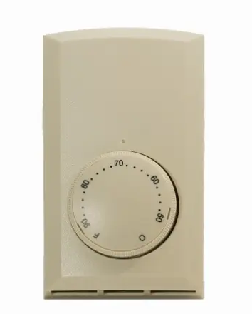 Cadet T521-A Single Pole Wall Mount Thermostat, Non-Programmable, 22 Amp, Almond