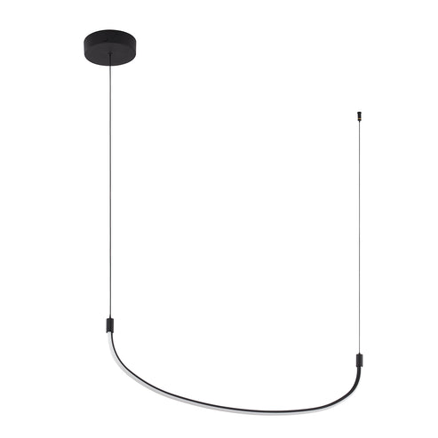 Kuzco Lighting LP89036-BK-UNV Talis 36-in Linear Pendant Ceiling Light - CCT: 3000K - Finish: Black