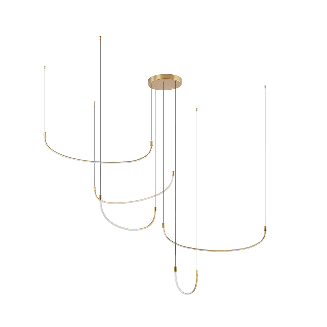 Kuzco Lighting MP89570-BG-UNV Talis LED 70.5 inch Brushed Gold Multi-Pendant Ceiling Light