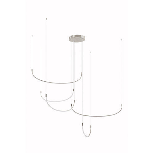 Kuzco Lighting MP89570-BN-UNV Talis 70-in Multi Pendant Ceiling Light - CCT: 3000K - Finish: Brushed Nickel