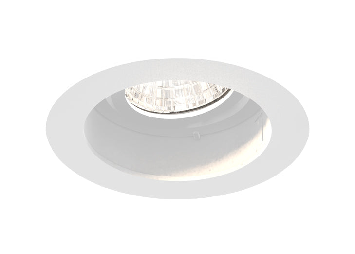 Eurofase TGO1RT02RG1035FFR 10W Round Tango LED With Trim - Recessed Gimbal - 3500K - 120V/2777 - (F) Wide Flood 50° - (FR) Frosted - White