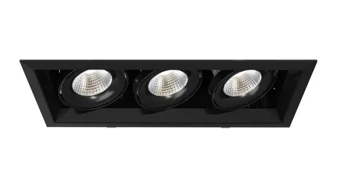 Eurofase Lighting TE133LED-35-4-01 18-in 78W Multiple Recess Downlight, Wide, 120V, 7500 lm, 3500K, Black