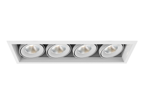 Eurofase Lighting TE134ALED-35-4-22 24-in 104W Multiple Recess Downlight, Wide, 120V, 1000 lm, 3500K, White