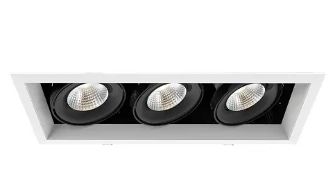 Eurofase Lighting TE163LED-30-4-02 14-in 60W Recessed Downlight, 3-Light, Wide, 120V, 3870 lm, 3000K, White