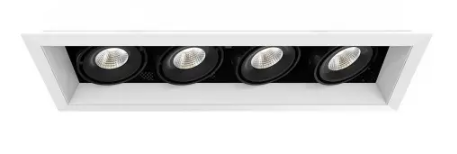 Eurofase Lighting TE164ALED-35-2-02 Recessed Downlight, 4-Light, Flood, Voltage 120V, Lumens 5156 lm, Color Temperature 3500K, Wattage 60W, White Finish