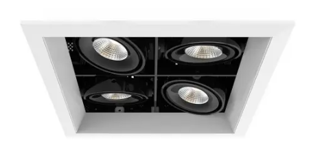 Eurofase Lighting TE164BLED-35-2-02 Recessed Downlight, 4-Light, Flood, Voltage 120V, Lumens 5156 lm, Color Temperature 3500K, Wattage 60W, White Finish