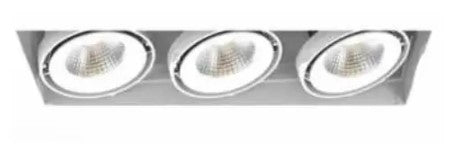 Eurofase Lighting TE223LED-35-2-02 18-in 78W Recessed Downlight, 3-Light, Flood, 120V, 5000 lm, 3500K, White Finish