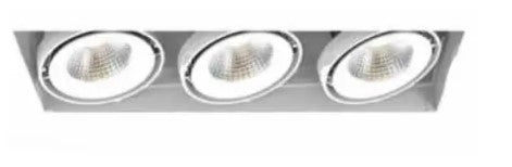 Eurofase Lighting TE223LED-35-4-02 18-in 78W Recessed Downlight, 3-Light, Wide, 120V, 5000 lm, 3500K, White Finish