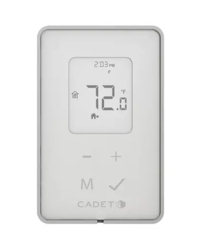 Cadet TEP362DW Double Pole 4-Wire 7-Day Programmable Electronic Wall Thermostat Line Voltage Control 1800/3120/3600W 15 Amps
