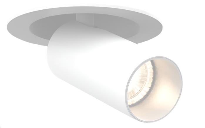 Eurofase Lighting TGO1RTL02ST1535 Tango 1 Light 15W Round LED Trimless Spot, CCT 3500K, White Finish