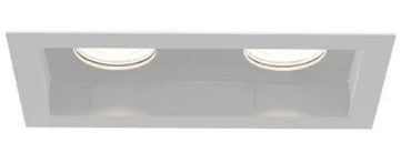 Eurofase Lighting TGO2T02RFRF1535WCL 30W Tango LED w/ Trim, 2-Light, Wide, 120V-277V, 3500K, White, Clear Finish