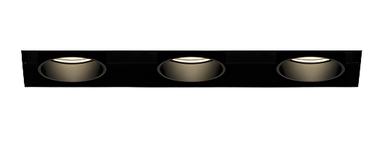 Eurofase Lighting TGO3T01PDPDD1540 Tango 3-Light Pulldown Trim, Wattage 15W, Color Temperature 4000K, Black Finish