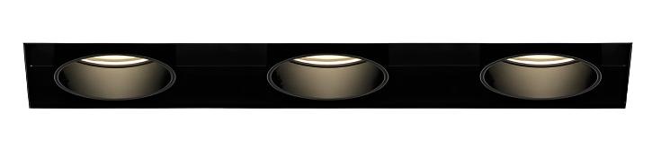 Eurofase Lighting TGO3TL01PDPDD1535 45W Tango LED w/o Trim, Pull Down, 3-Light, 120V-277V, 3500K, Black Finish