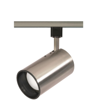 Nuvo TH307 1 Light - R20 - Track Head Light - Straight Cylinder - Brushed Nickel Finish