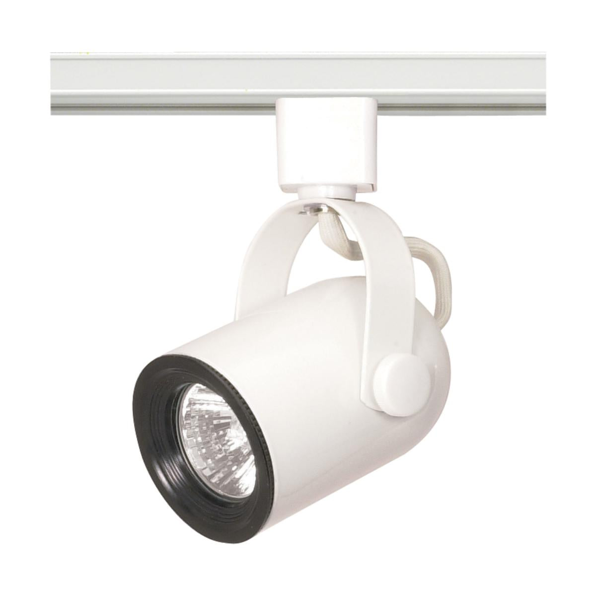 Nuvo TH315 1-Light MR16 Track Head, Round Back, GU10 Base, 50W, White Finish