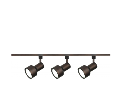 Nuvo TK361 3 Light - R30 - Step Cylinder Track Kit Light - 4 foot Track - Russet Bronze Finish