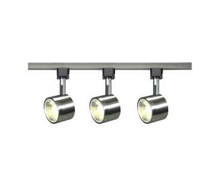 Nuvo TK407 LED Track Lighting Kit Light- 12 Watt LED - 3000K - 4 foot Track - 36 degree - Round shape - Brushed Nickel finish