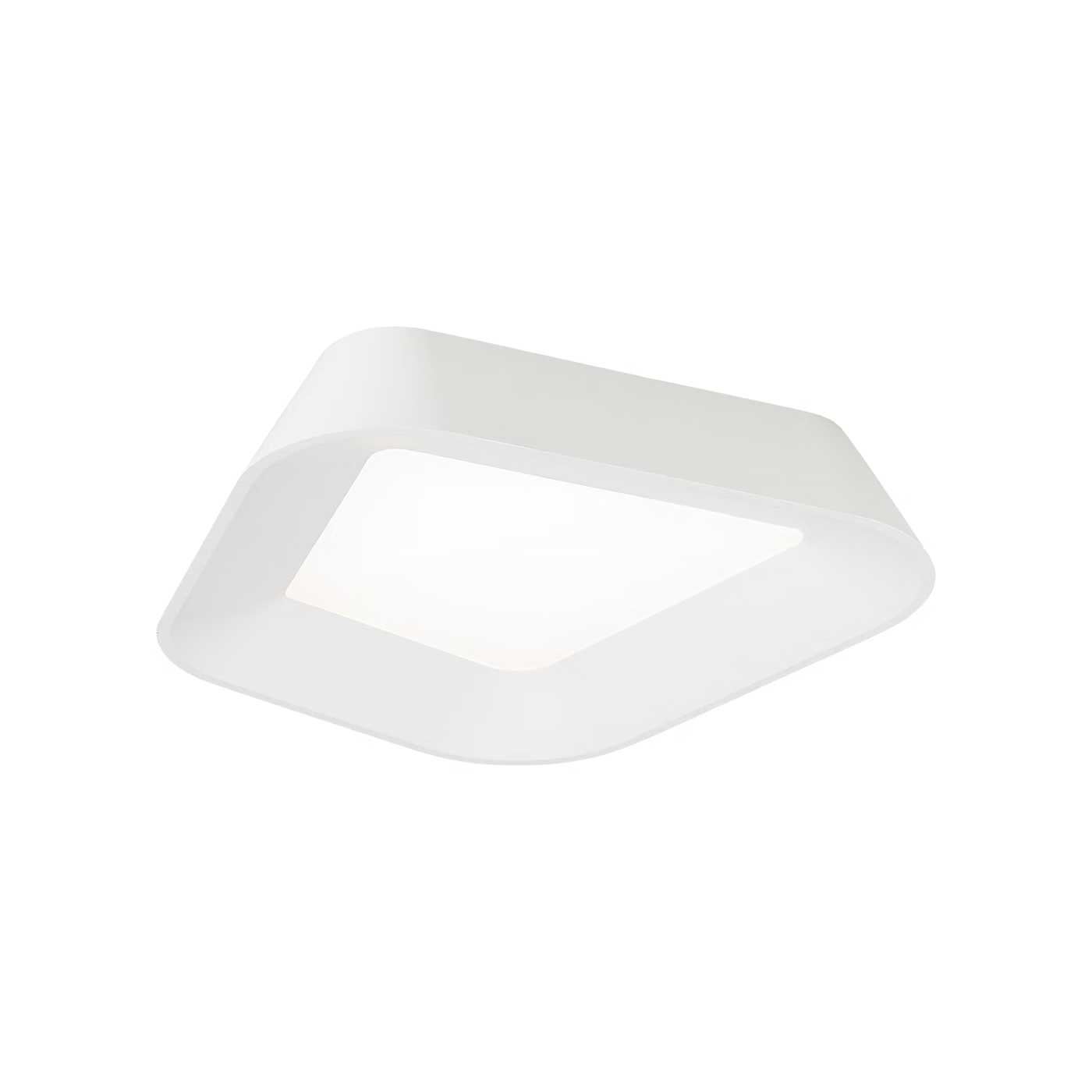 Visual Comfort Modern Collection 700FMRHNSWW-LED930 Sean Lavin Rhonan 13.3" 34W 3000K LED Flush Mount Matte White