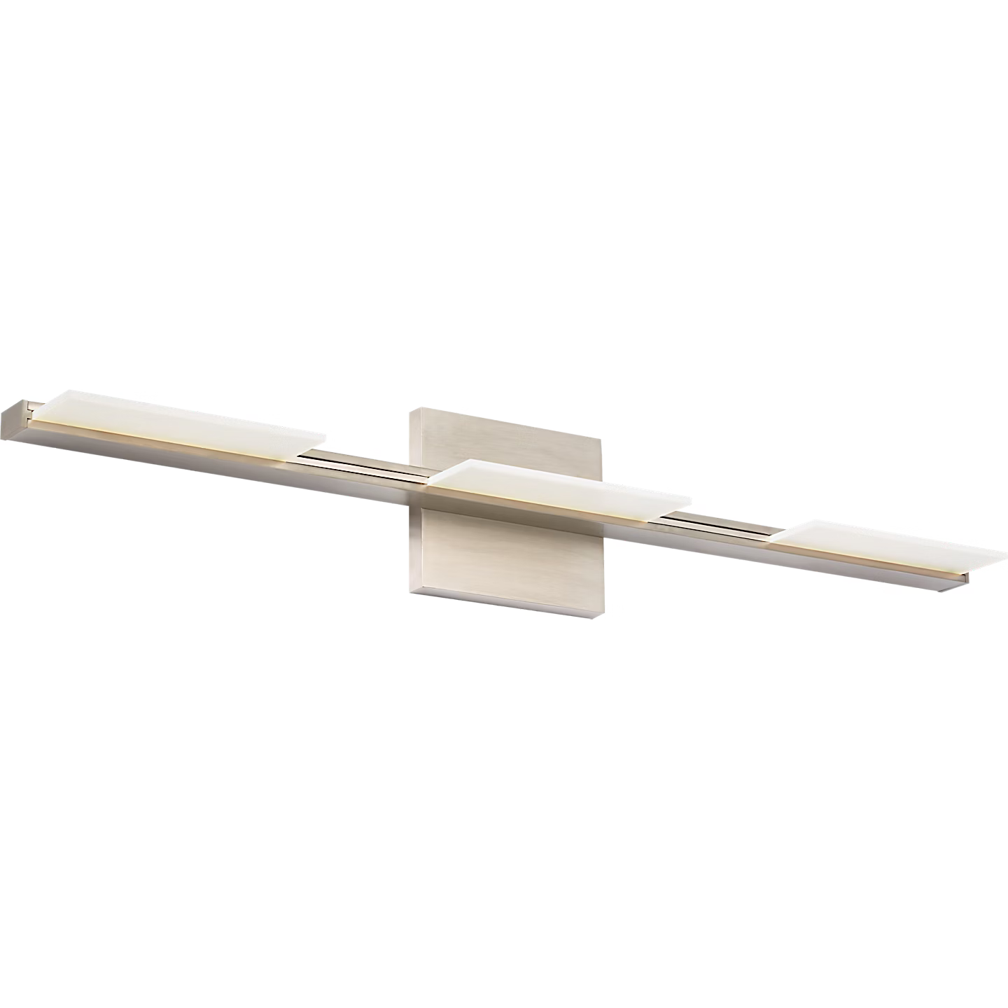 Visual Comfort Modern Collection 700BCTRS3S-LED930-277 Sean Lavin Tris 3 Light 25.6" LED Bath Light Satin Nickel 3000K