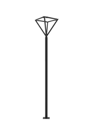 Westgate TOL-A4-4L-BK Natural Designer Tree of Light Structure for Open Areas, Wattage 100W, Multi-Color Temperature 3000K/4000K/5000K, Black Finish